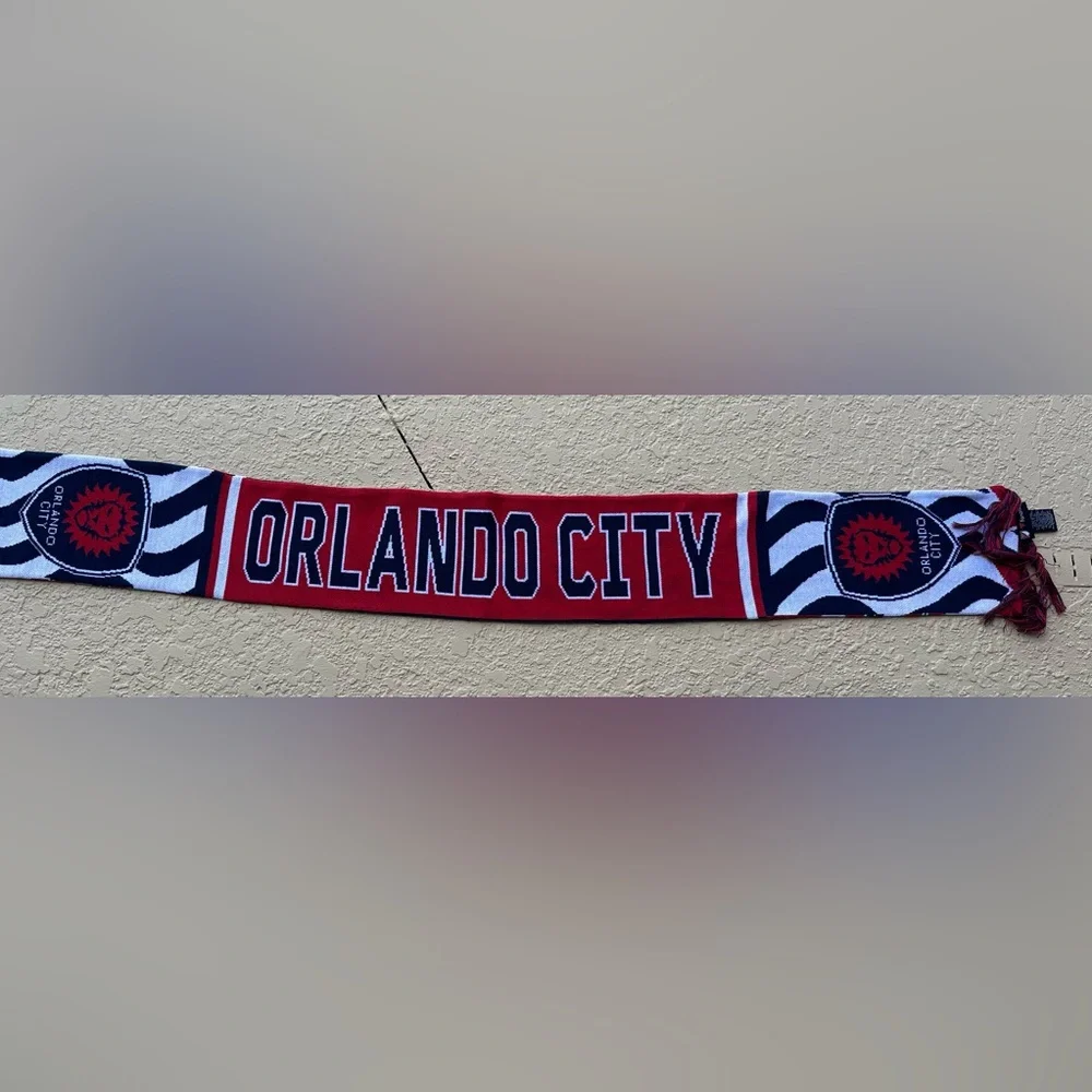Orlando City SC Red Black Fanatics Scarf in VGC